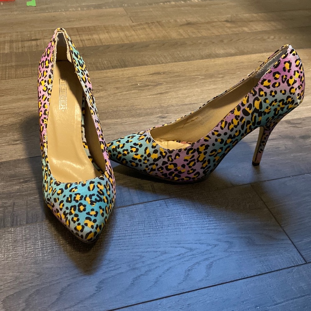 Leopard print heels